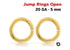 Gold Filled 20 GA Open Jump Rings, 10 Pieces, (GF/JR20/5)